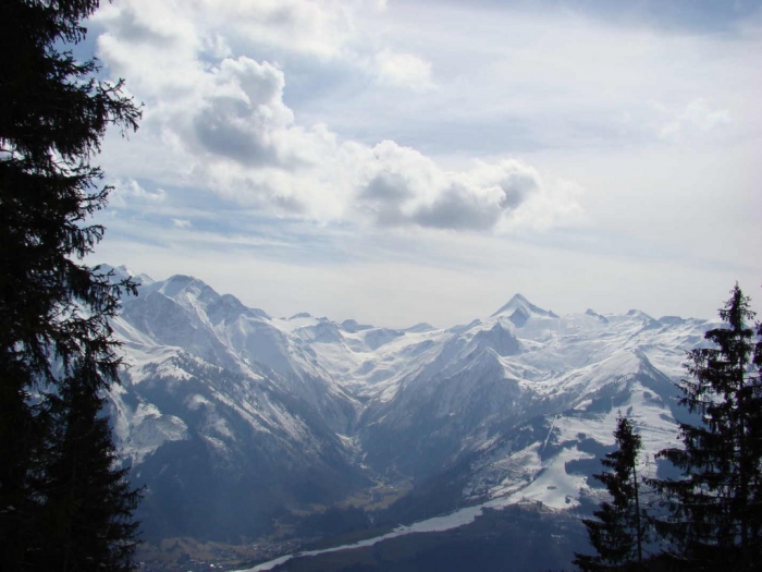 Alpy Austriackie - Widok na Kitzsteinhorn
