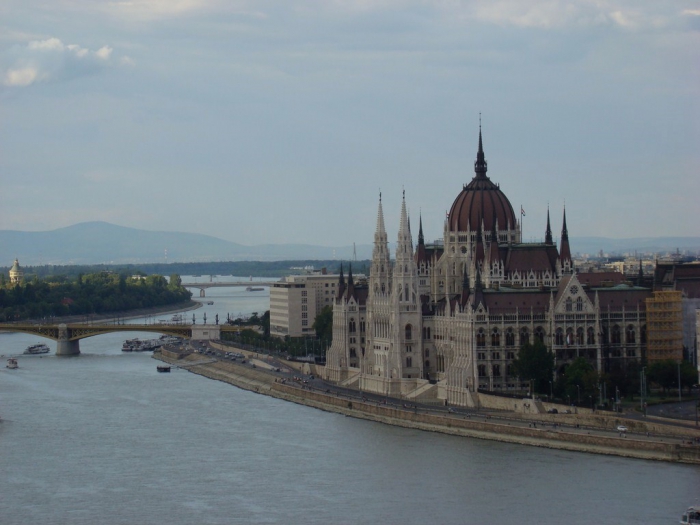 Budapeszt - widok z zamku na Peszt