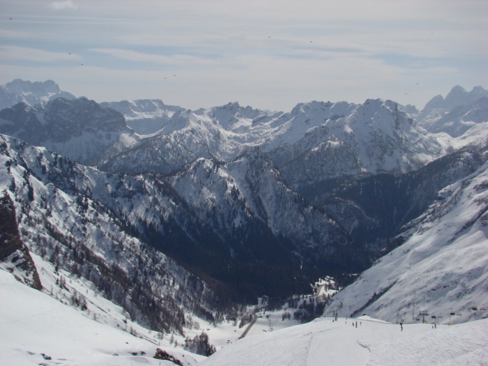 Dolomity włoskie - Widok z Marmolady