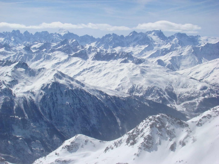 Alpy Francuskie - Widok z Cime Caron