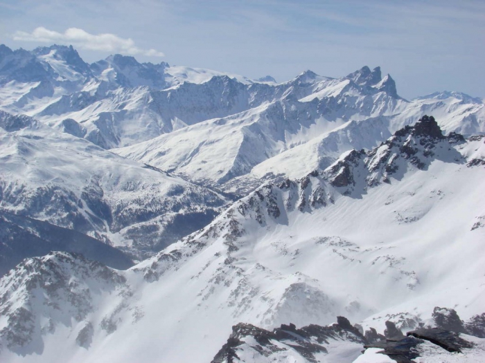 Alpy Francuskie - Widok z Cime Caron
