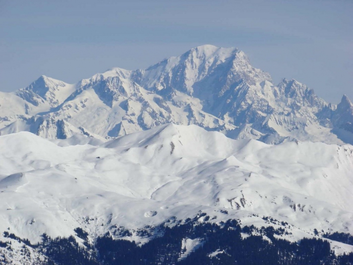 Alpy Francuskie - Widok na Mont Blanc