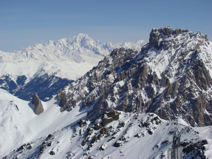 Alpy Francuskie - Widok na Mont Blanc